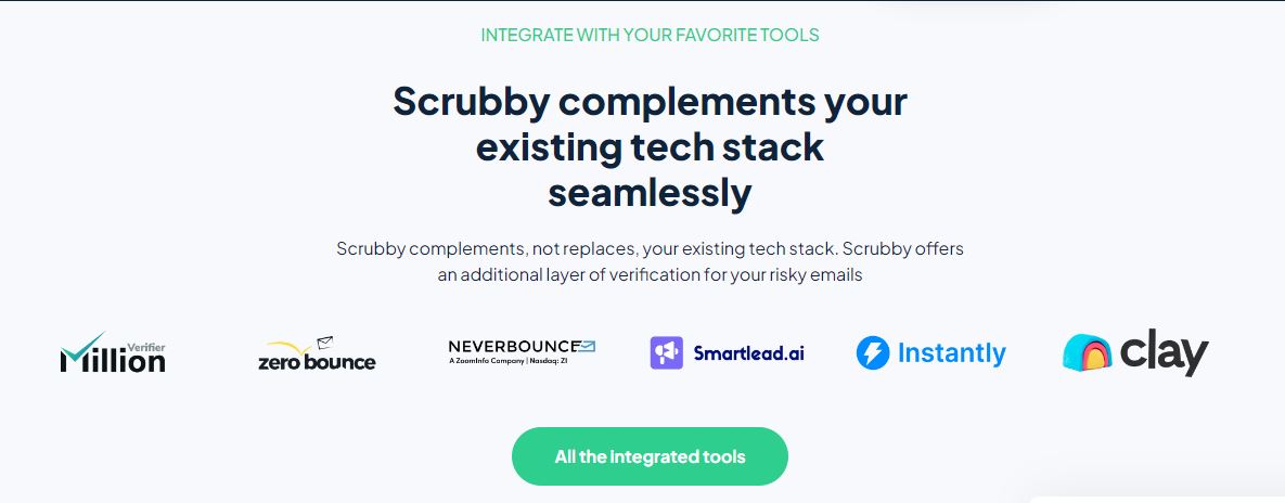 Scrubby Email Validation Integration
